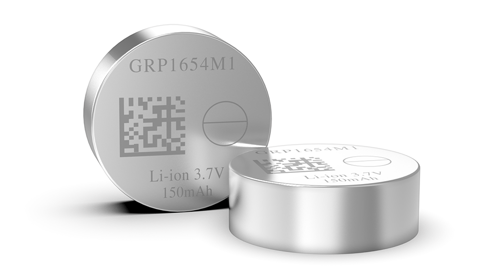 GRP1654系列可充電鋰離子紐扣電池