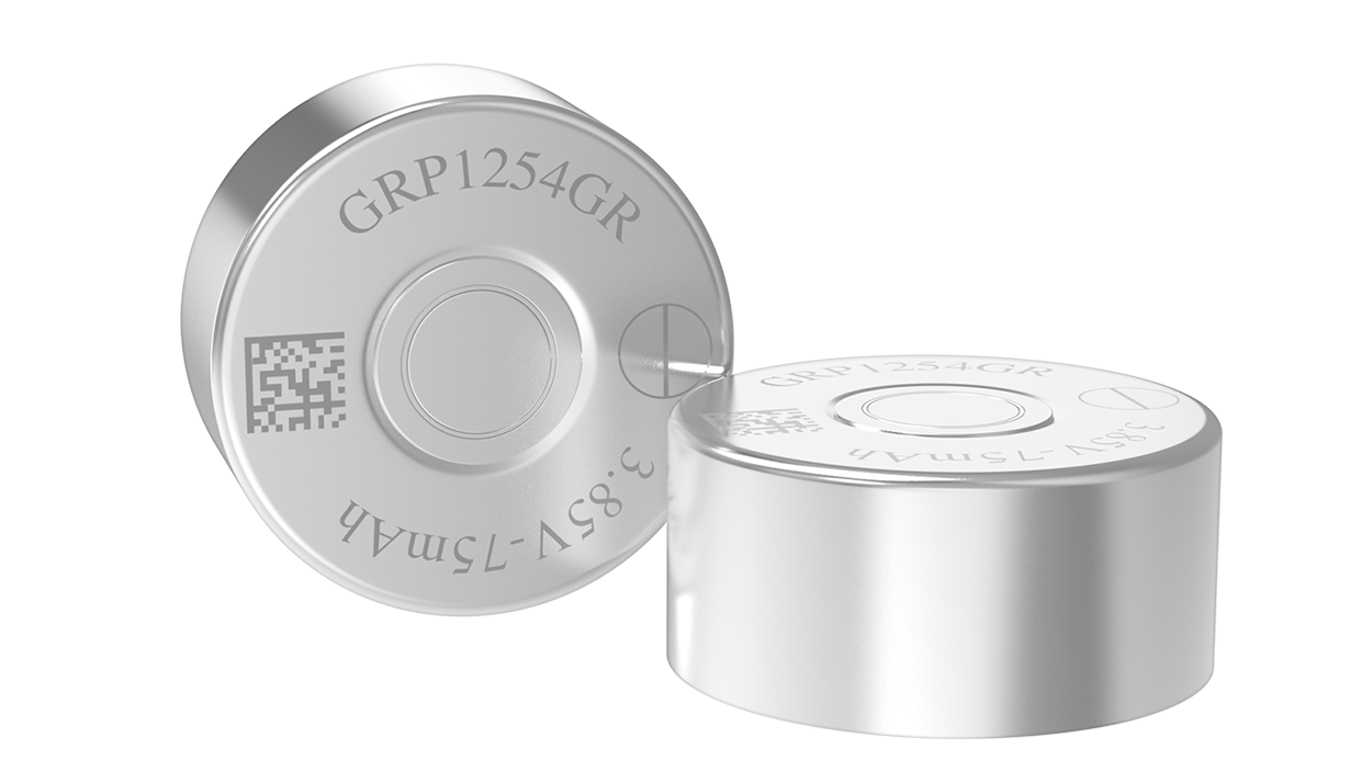 GRP1254GR 3.83V鋰離子紐扣電池