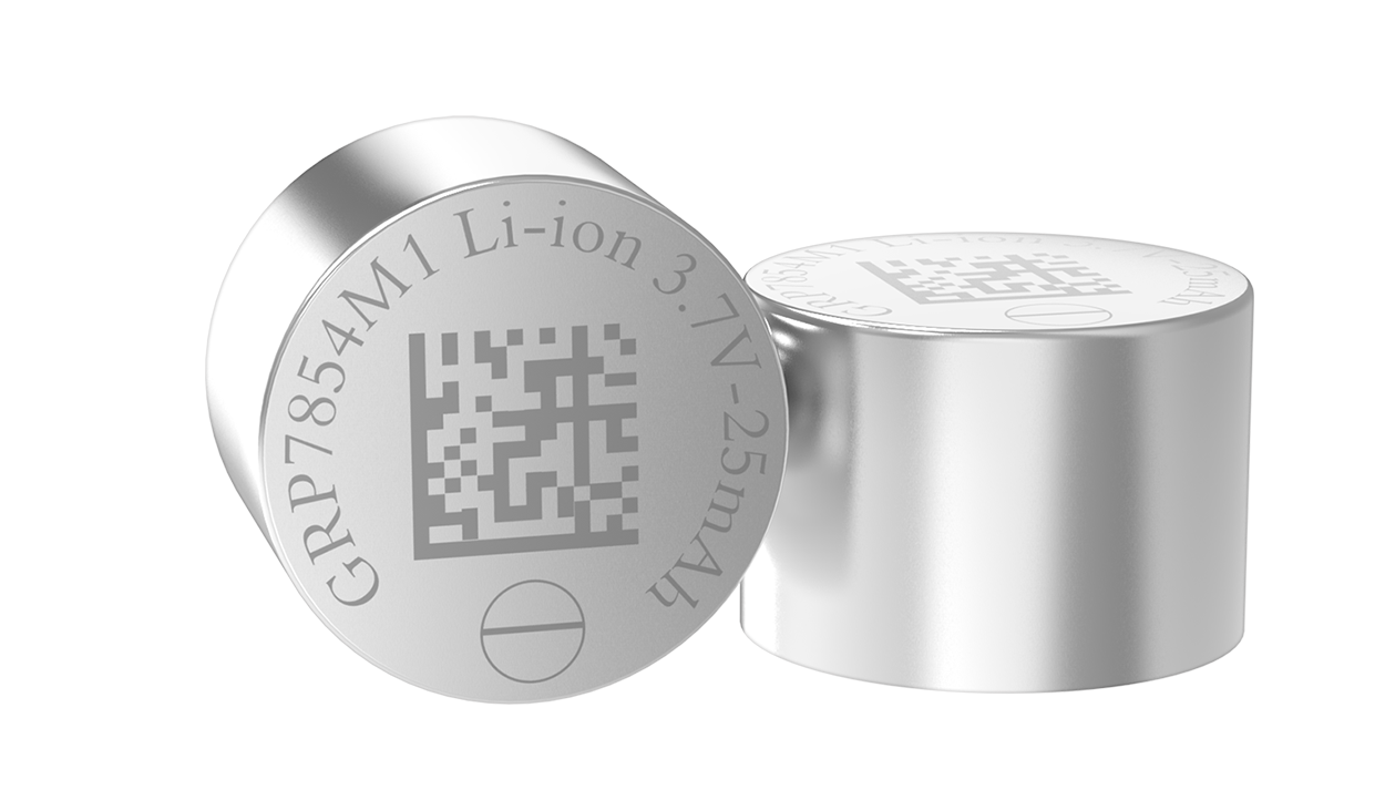 GRP7854M1 3.7V鋰離子紐扣電池